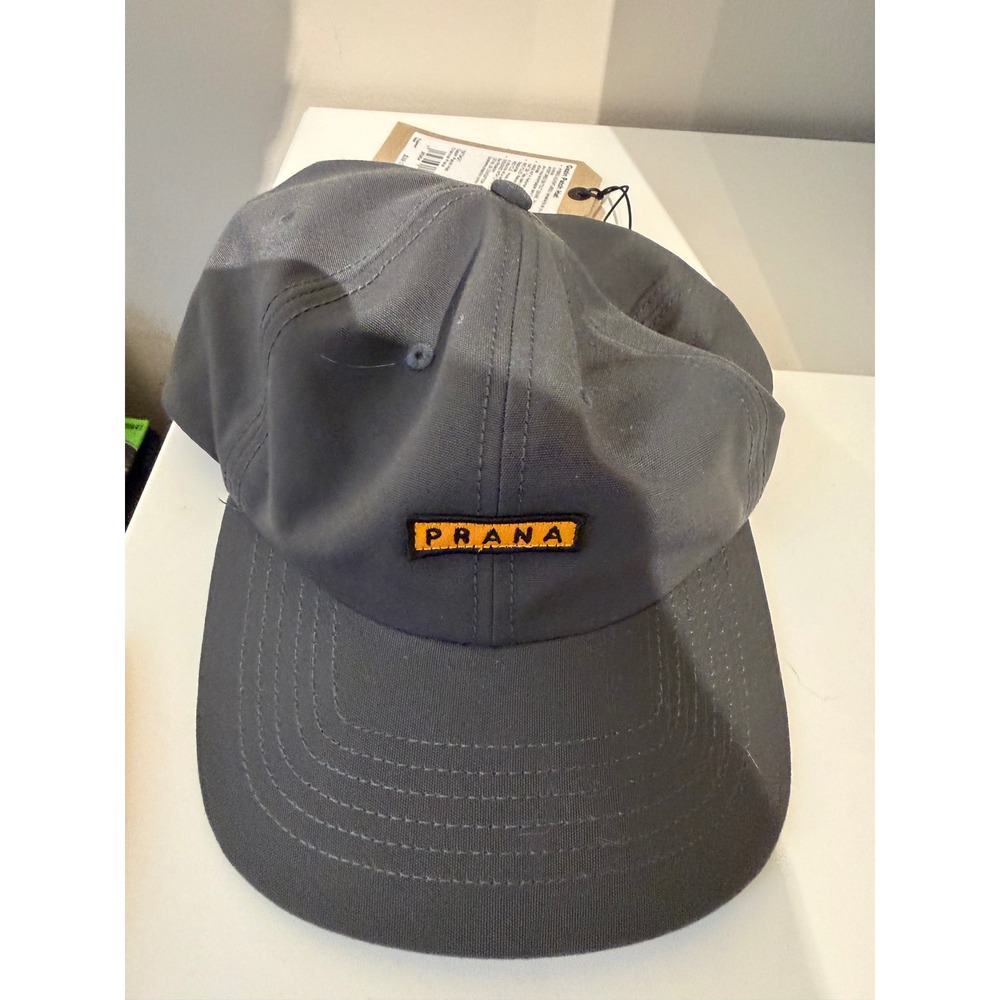 Prana Gazin Patch Hat Unisex O/S Charcoal Gray UPF 50+ Recycled 1973421